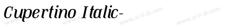 Cupertino Italic字体转换 Cupertino Italic字体转换